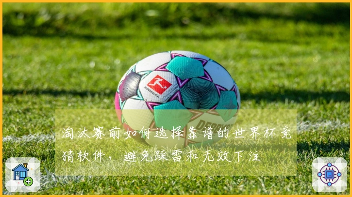 淘汰赛前如何选择靠谱的世界杯竞猜软件，避免踩雷和无效下注