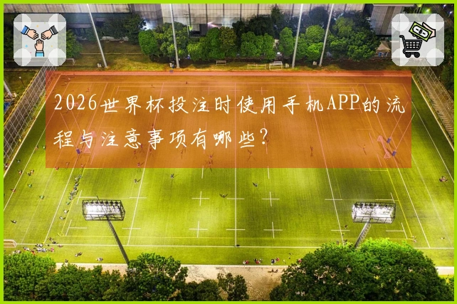 2026世界杯投注时使用手机APP的流程与注意事项有哪些？