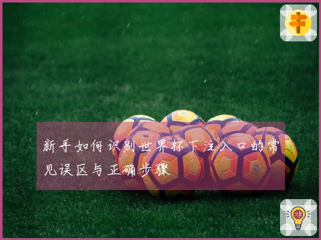 新手如何识别世界杯下注入口的常见误区与正确步骤